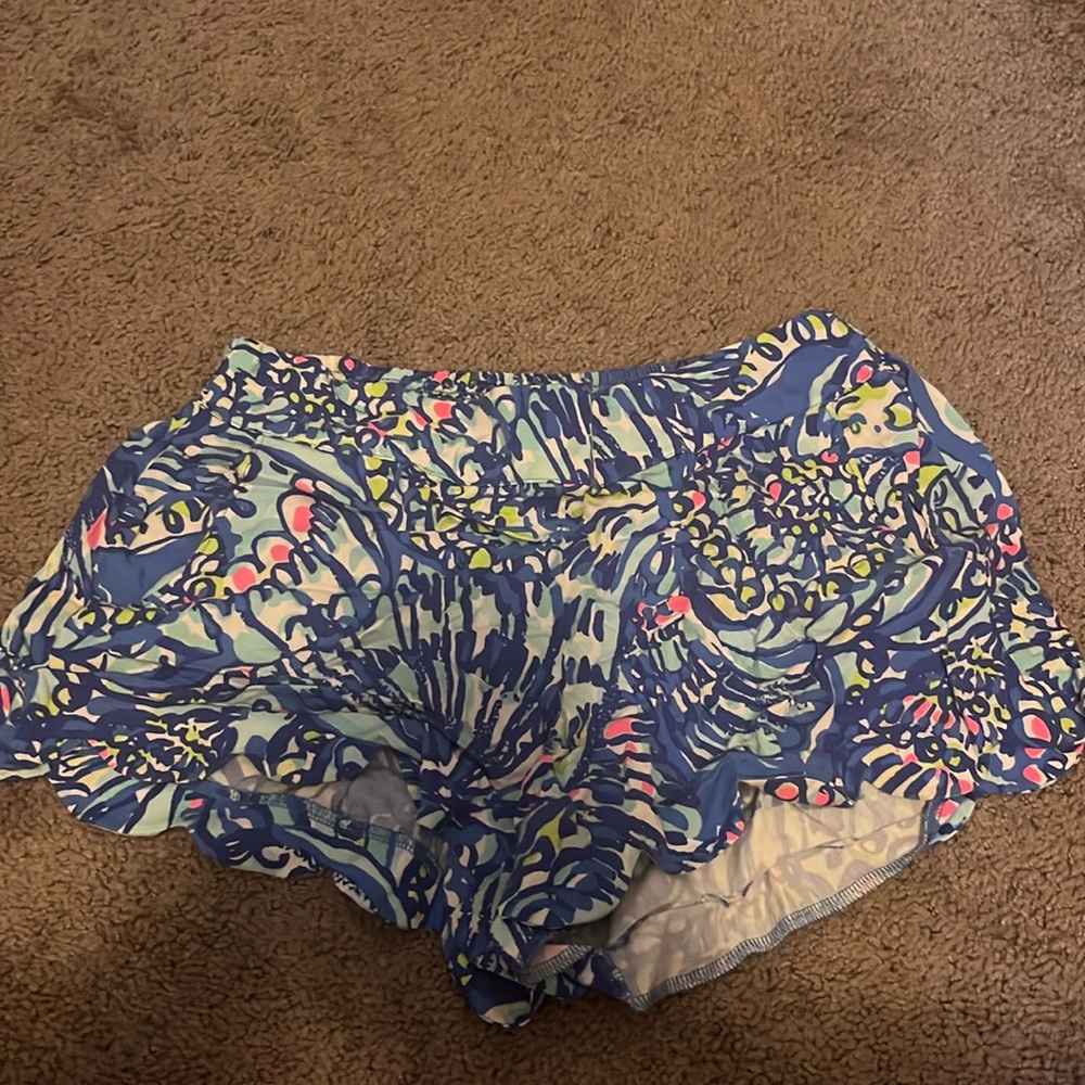 Lilly Pulitzer Ceviche Blue Dahlia Shorts